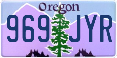 OR license plate 969JYR