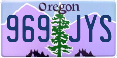 OR license plate 969JYS