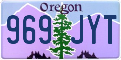 OR license plate 969JYT