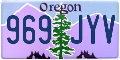 OR license plate 969JYV