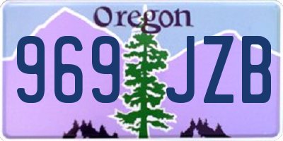 OR license plate 969JZB
