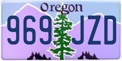 OR license plate 969JZD