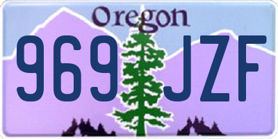 OR license plate 969JZF