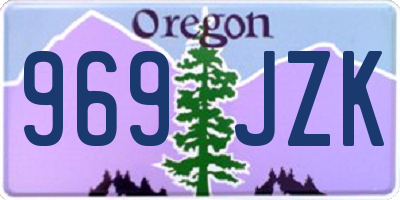 OR license plate 969JZK