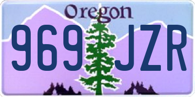 OR license plate 969JZR