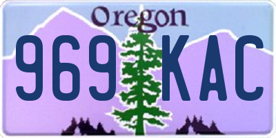 OR license plate 969KAC