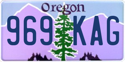 OR license plate 969KAG
