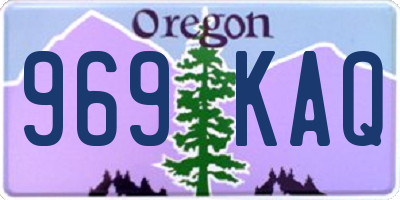 OR license plate 969KAQ