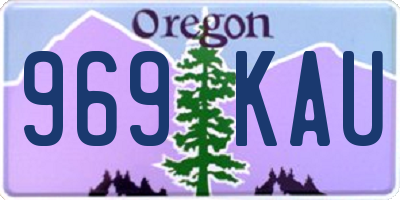 OR license plate 969KAU