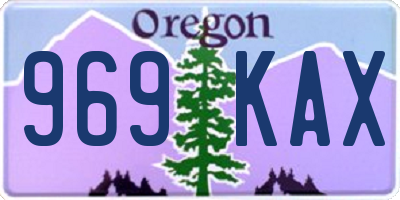 OR license plate 969KAX