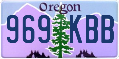 OR license plate 969KBB