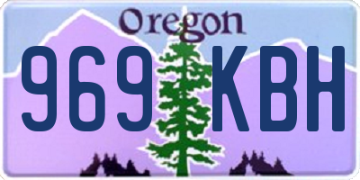 OR license plate 969KBH