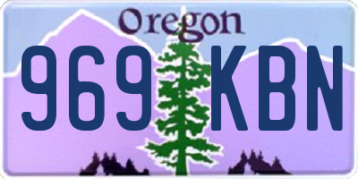 OR license plate 969KBN