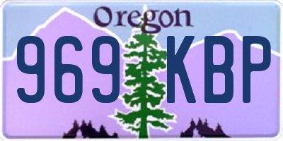 OR license plate 969KBP