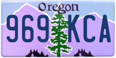 OR license plate 969KCA