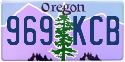 OR license plate 969KCB