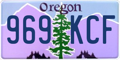 OR license plate 969KCF