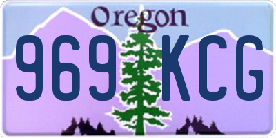 OR license plate 969KCG