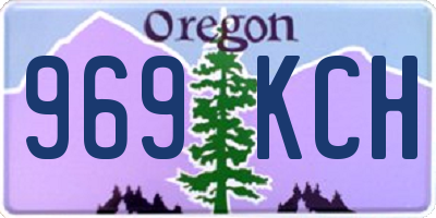 OR license plate 969KCH