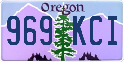 OR license plate 969KCI