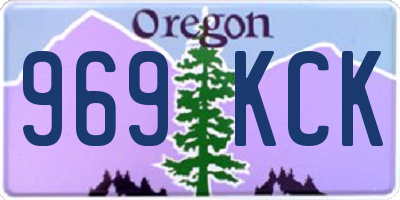 OR license plate 969KCK