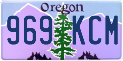 OR license plate 969KCM