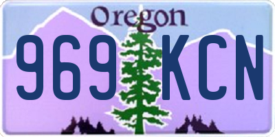 OR license plate 969KCN