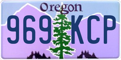OR license plate 969KCP