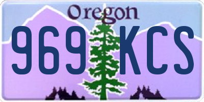 OR license plate 969KCS