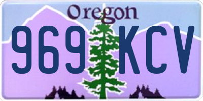 OR license plate 969KCV