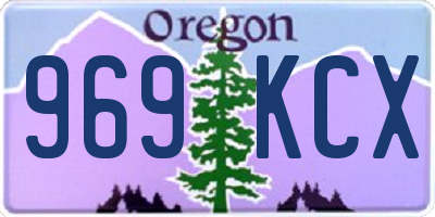 OR license plate 969KCX