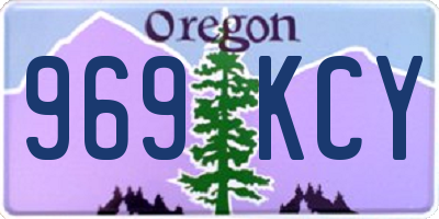 OR license plate 969KCY