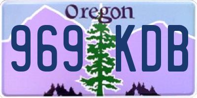 OR license plate 969KDB