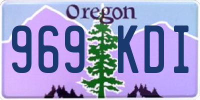 OR license plate 969KDI