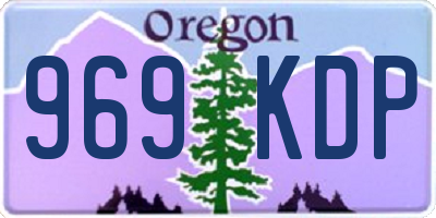 OR license plate 969KDP