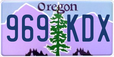 OR license plate 969KDX