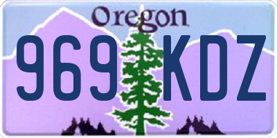 OR license plate 969KDZ