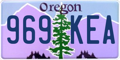 OR license plate 969KEA