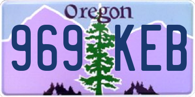 OR license plate 969KEB