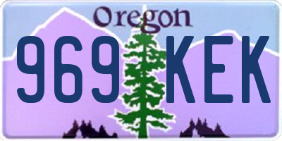 OR license plate 969KEK