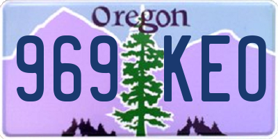 OR license plate 969KEO