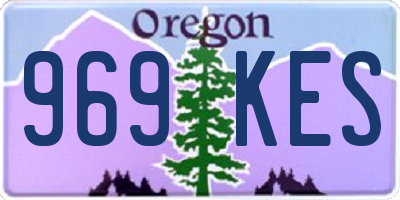 OR license plate 969KES