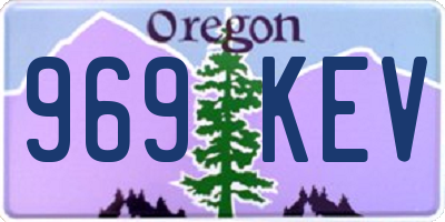 OR license plate 969KEV