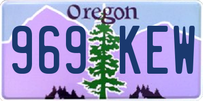 OR license plate 969KEW