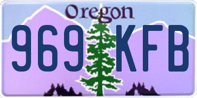 OR license plate 969KFB