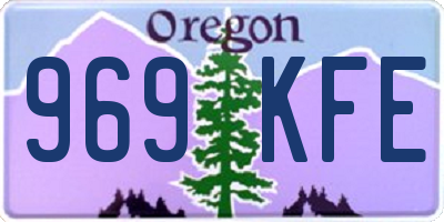 OR license plate 969KFE