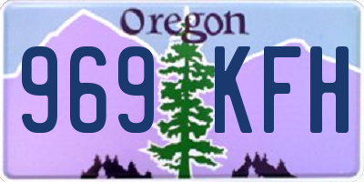 OR license plate 969KFH