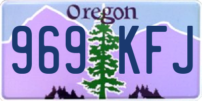 OR license plate 969KFJ