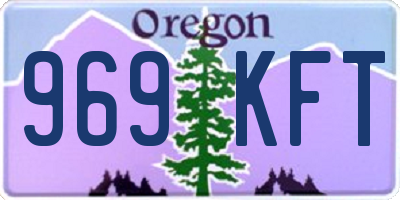OR license plate 969KFT