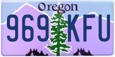 OR license plate 969KFU